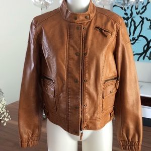 Faux leather jacket